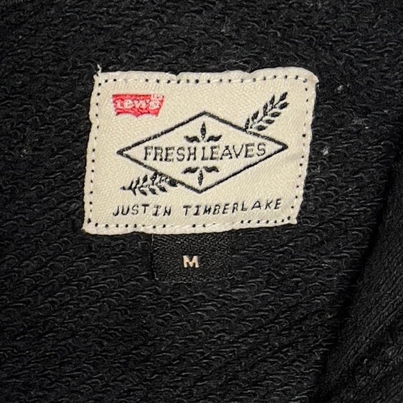 Levi’s Justin Timberlake Hoodie Fresh Leaves Collaboration Mens M Black & Red - Picture 13 of 17